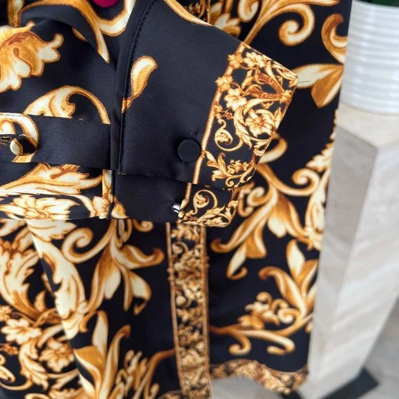 Black and gold tunic blouse - Picture 4 of 7